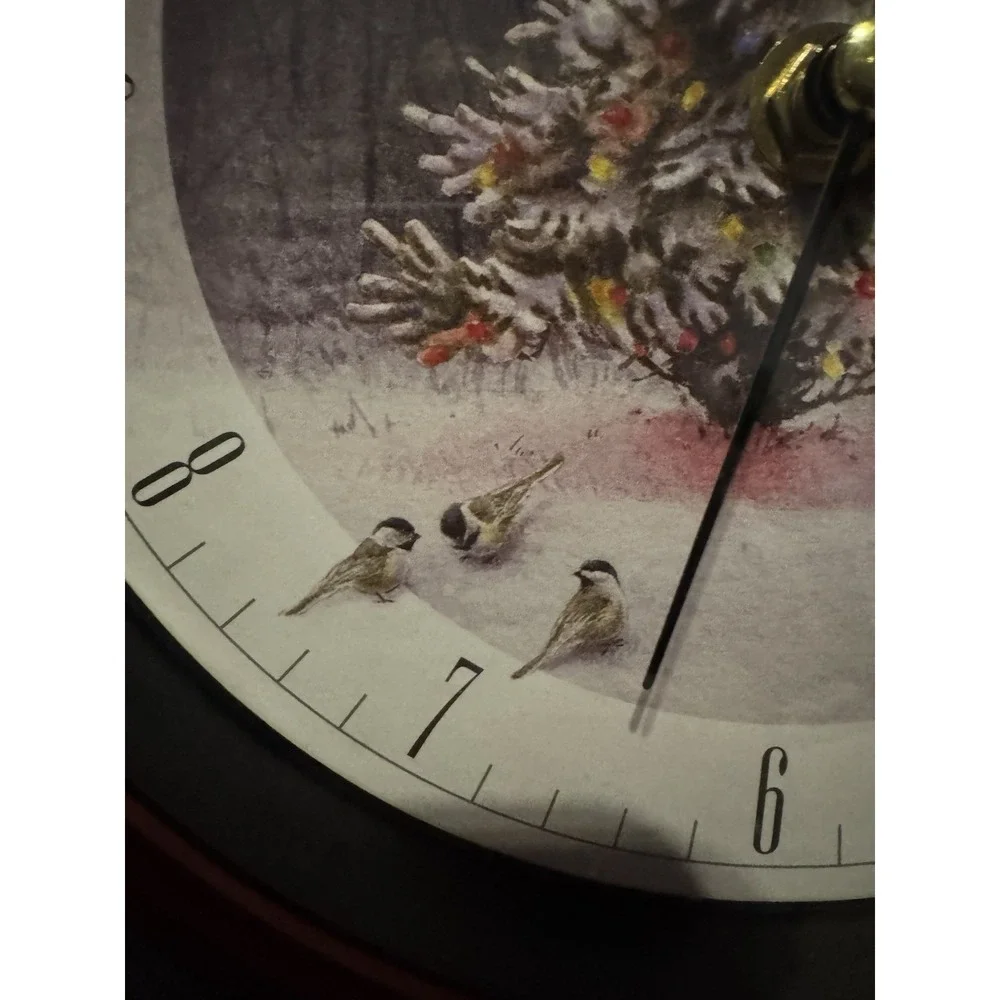 Christmas Carol Wall Clock Mark Feldstein Musical with Box‎ Chimes Hourly Works